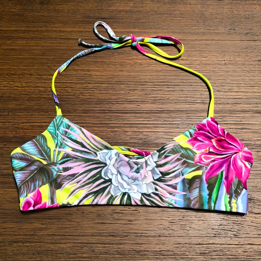 Mara Hoffman Multicolor Floral Bikini Top